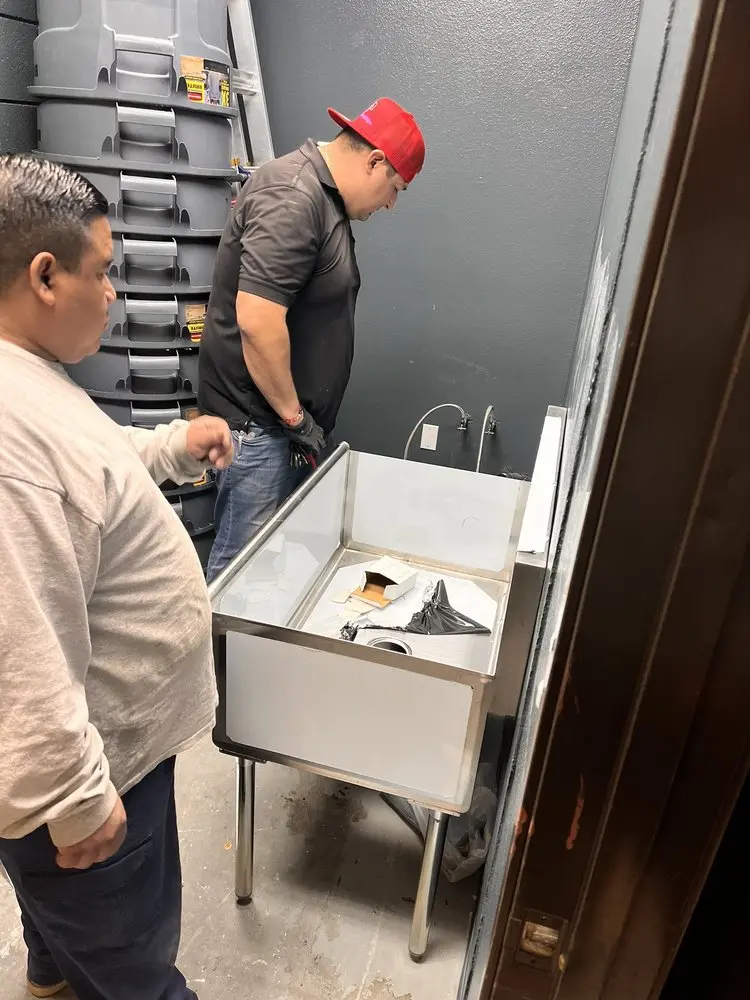 Commercial plumbing and sink installation in Martin