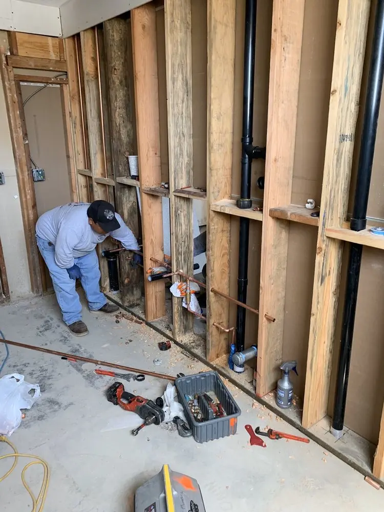 Commercial rough-in plumbing for Gas Line Repair in Martin